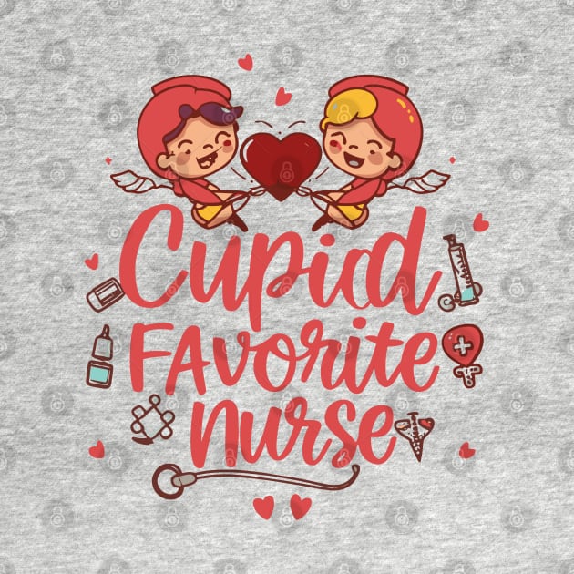 Cupids Favorite Nurse Valentines Day by YuriArt